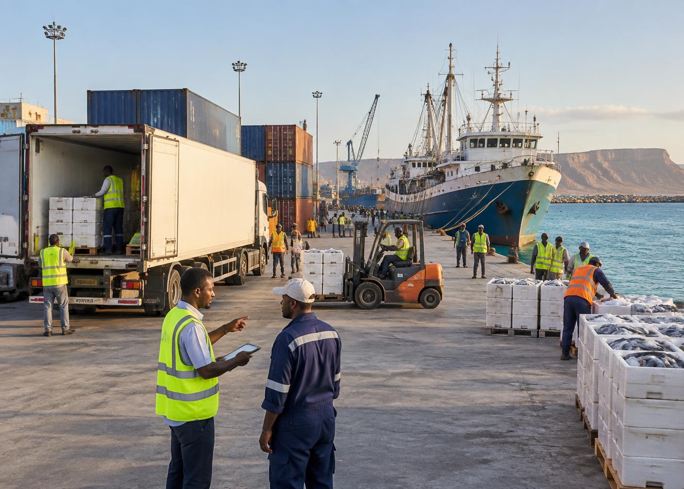 Packaged Seafood handling and supply